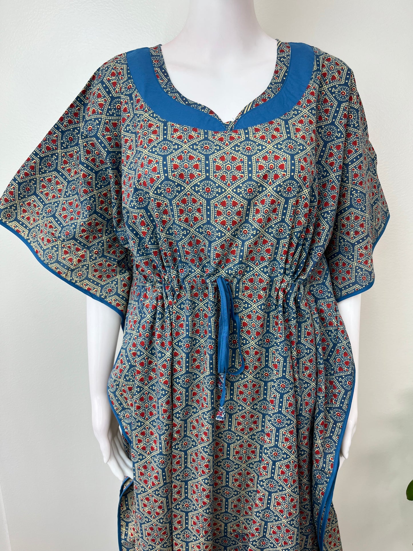 Blue Pure Cotton Elegant & Breathable Kaftan
