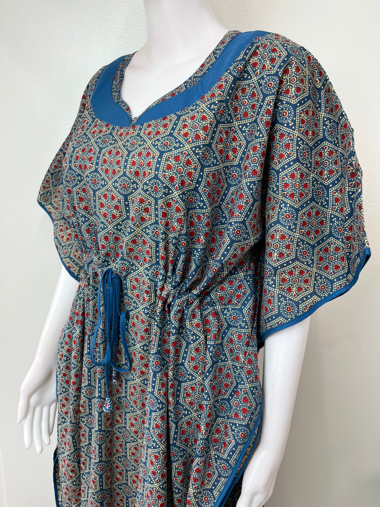Blue Pure Cotton Elegant & Breathable Kaftan
