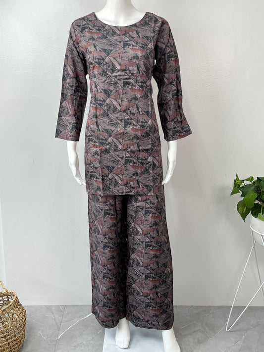 Charcoal Elegance Loungewear Set