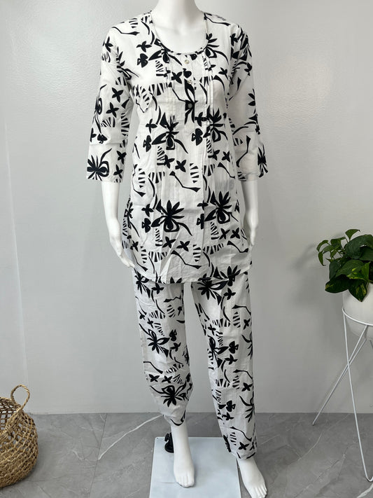 Classic Canopy Pure Cotton Nightwear Set