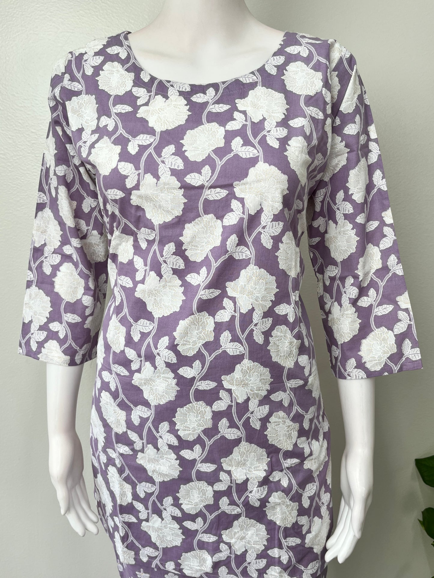 Lightweight Cotton Nightwear Set- Lavender
