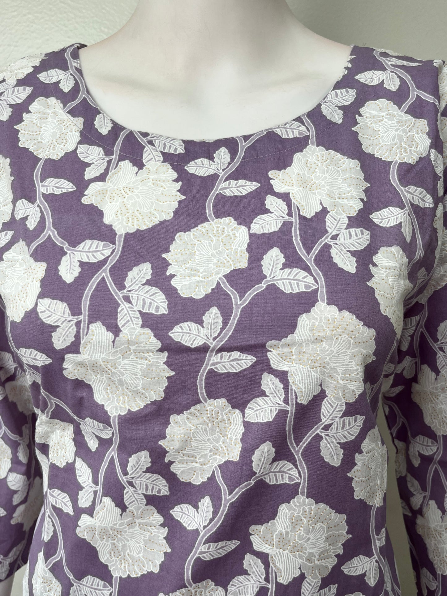 Lightweight Cotton Nightwear Set- Lavender