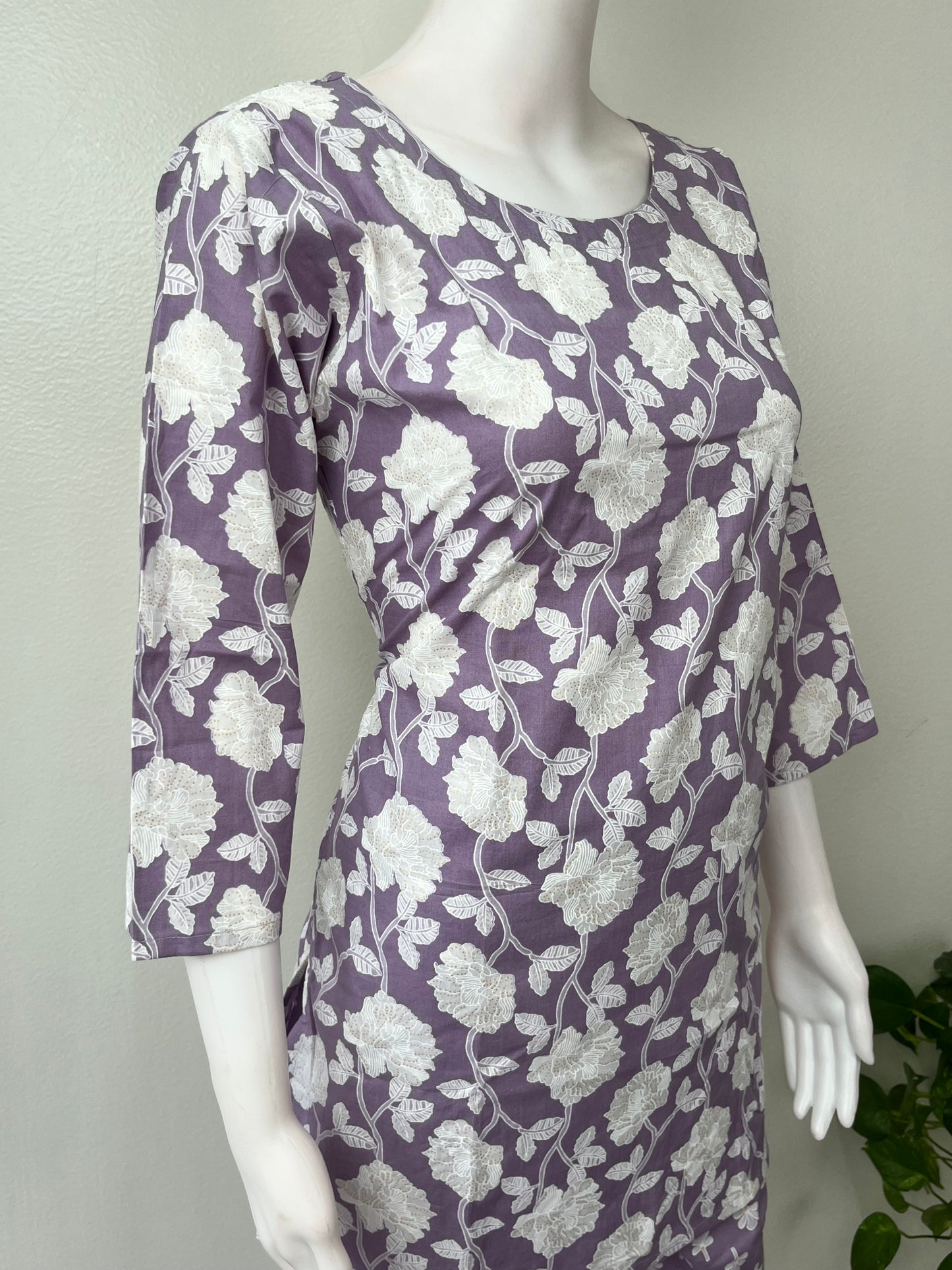 Lightweight Cotton Nightwear Set- Lavender