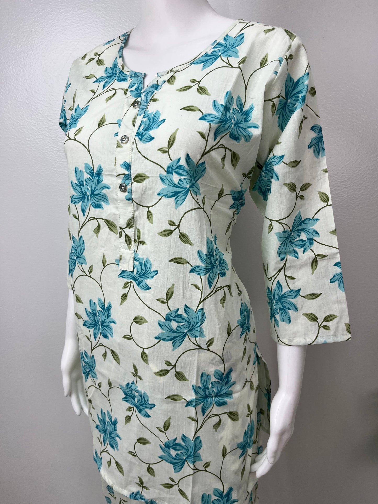 Midnight Bloom Cotton Loungewear Set