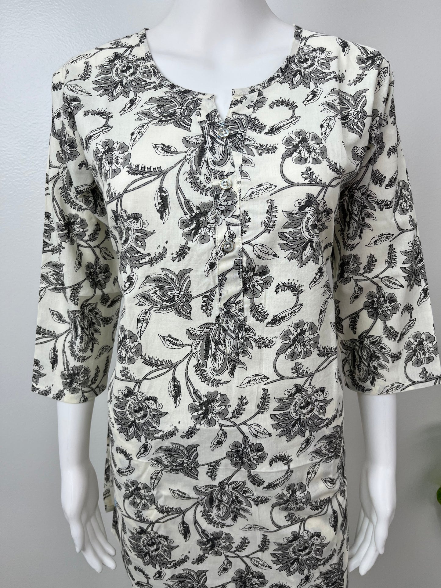 Monochrome Charm Cotton Fabric Co-ord Set