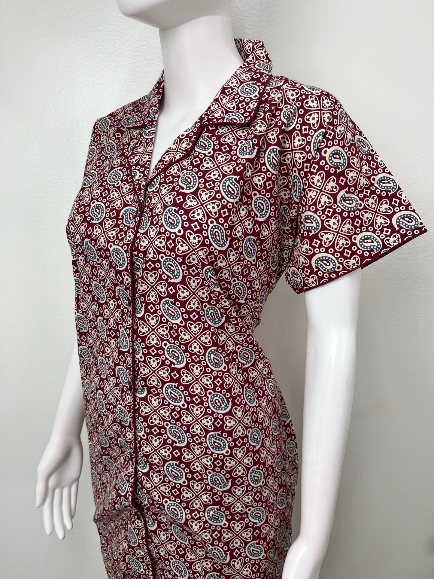 Relaxed Cotton Shirt & Pant Night Suit