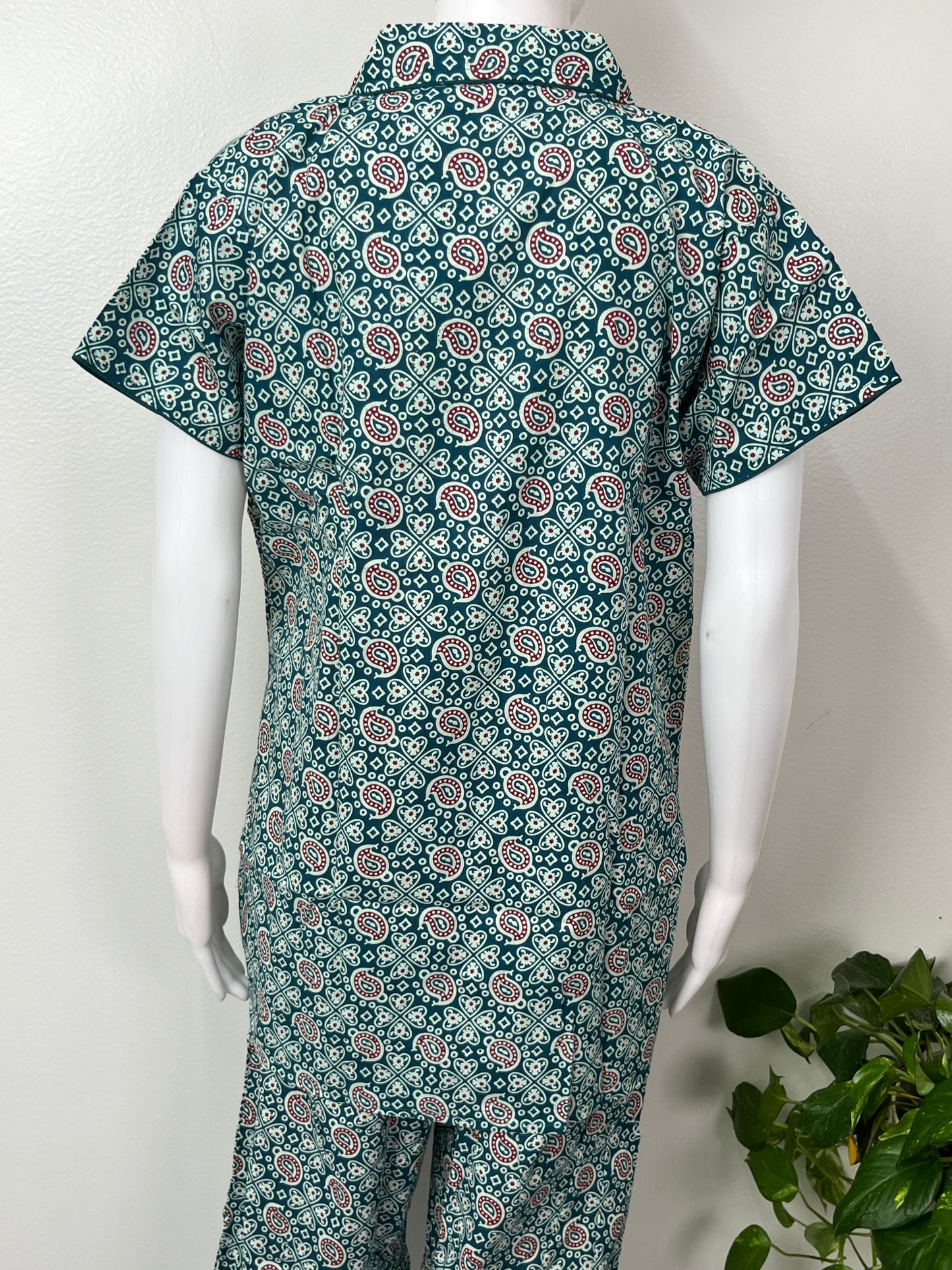 Women's Cotton Night Suit with Shirt & Pants