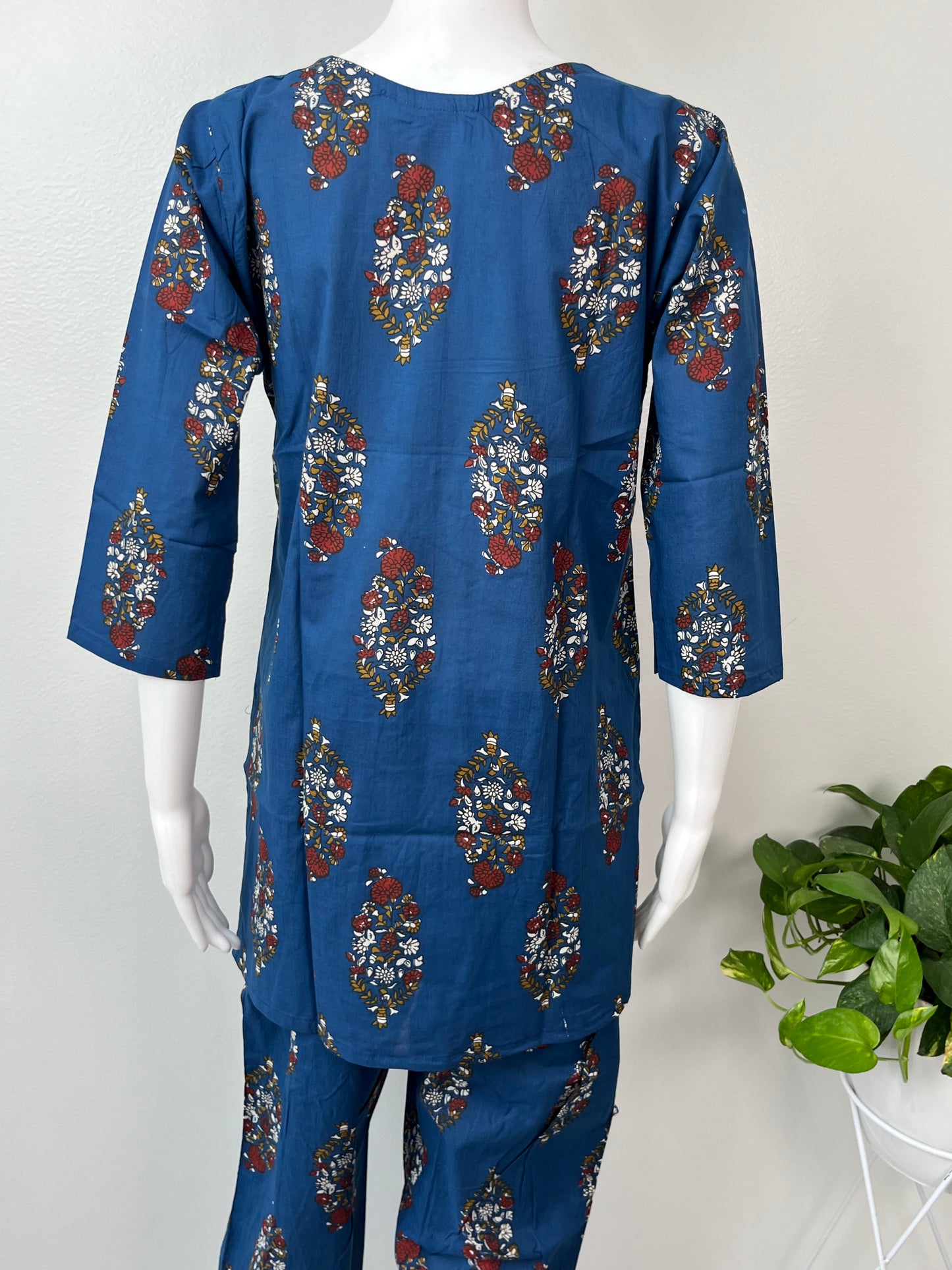 Blue Pure Cotton Night Suit