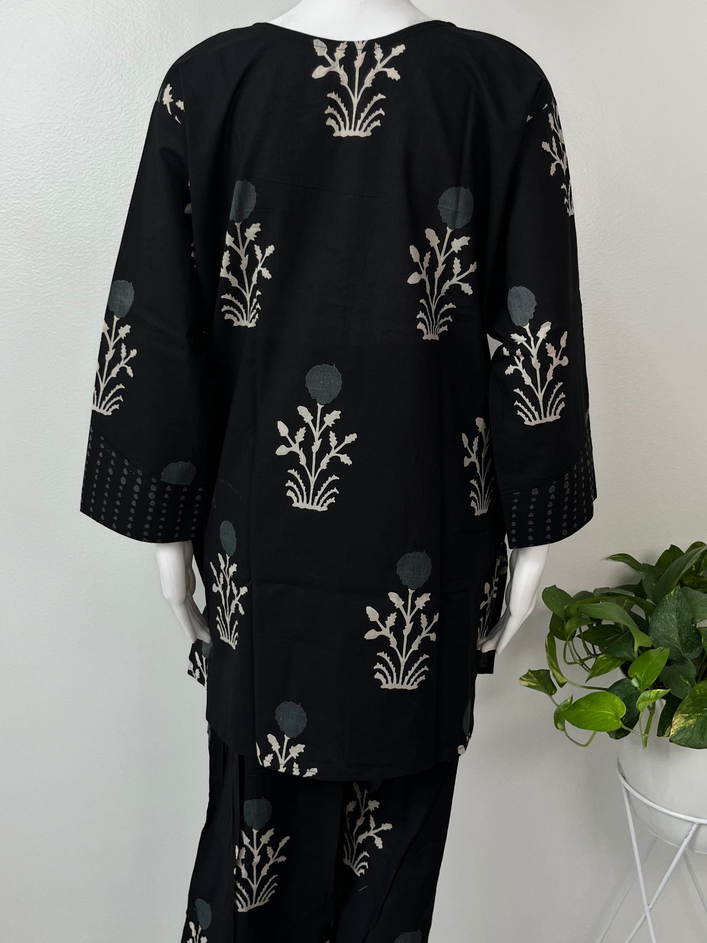 Midnight Bloom Pure Cotton Co-ord Set