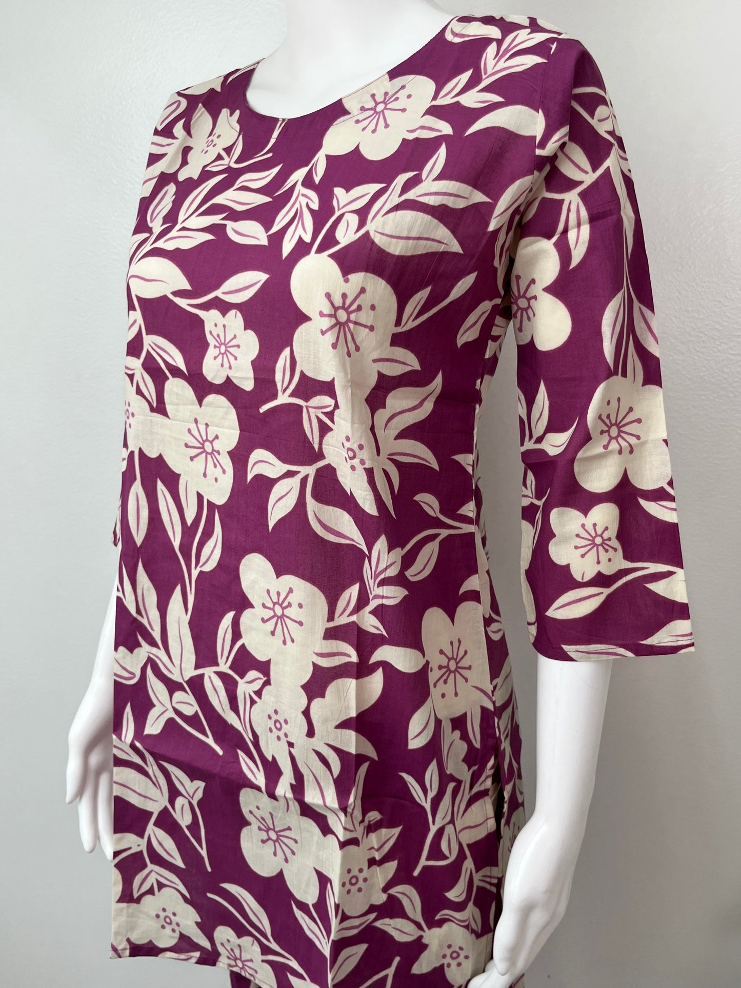 Berry Floral Cotton Lounge Set