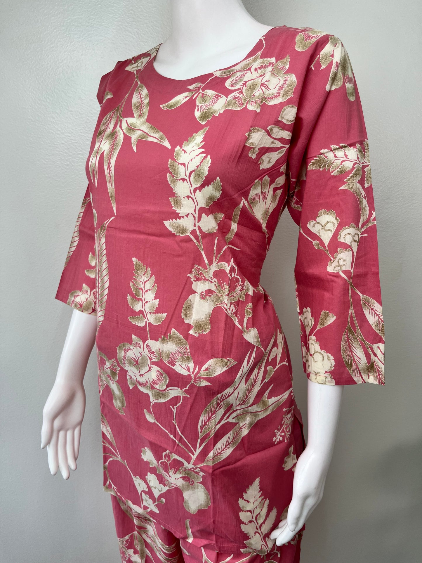 Peachy Bliss Pure Cotton Night Suit