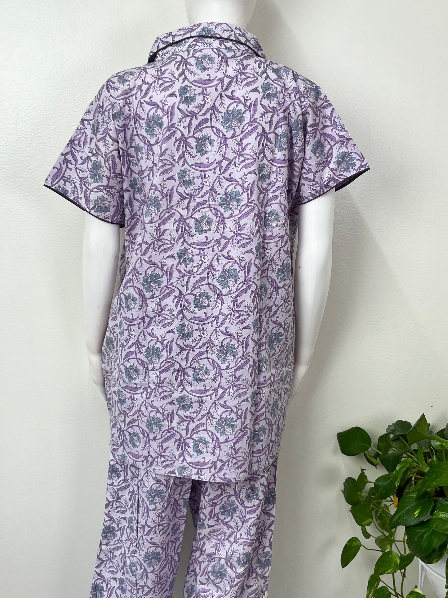Comfort Fit Cotton Night Suit- Half Sleeves