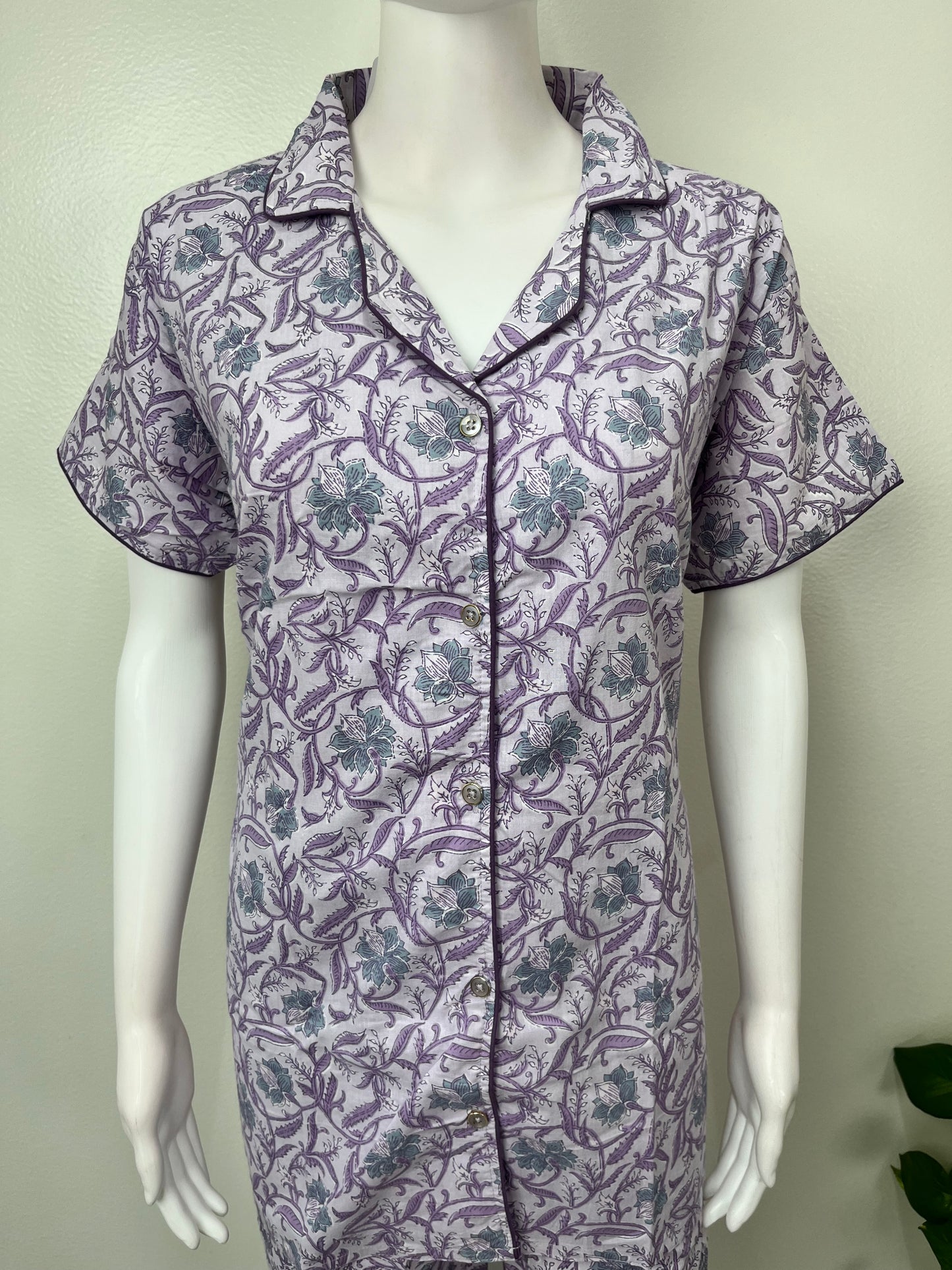 Comfort Fit Cotton Night Suit- Half Sleeves