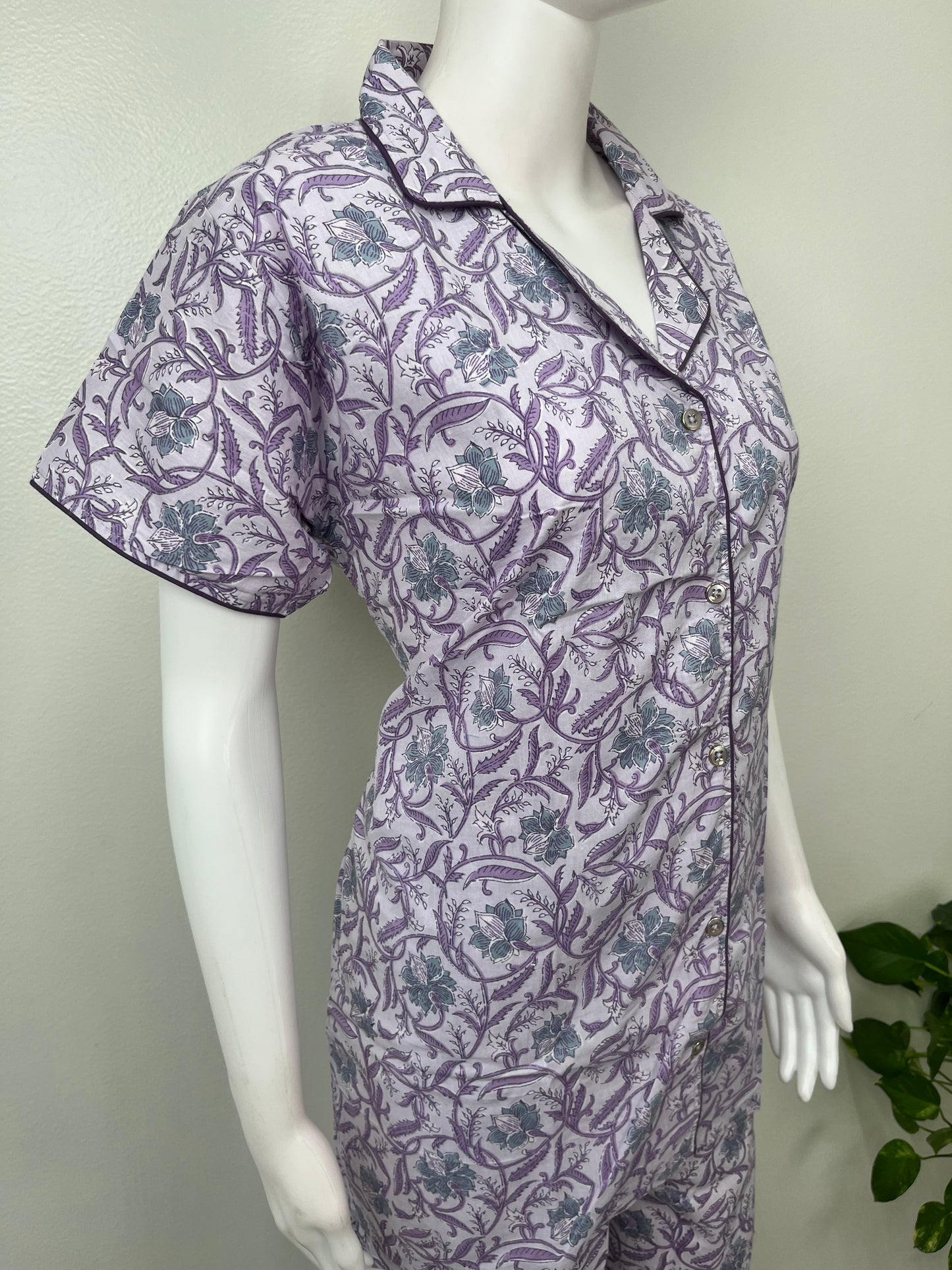 Comfort Fit Cotton Night Suit- Half Sleeves