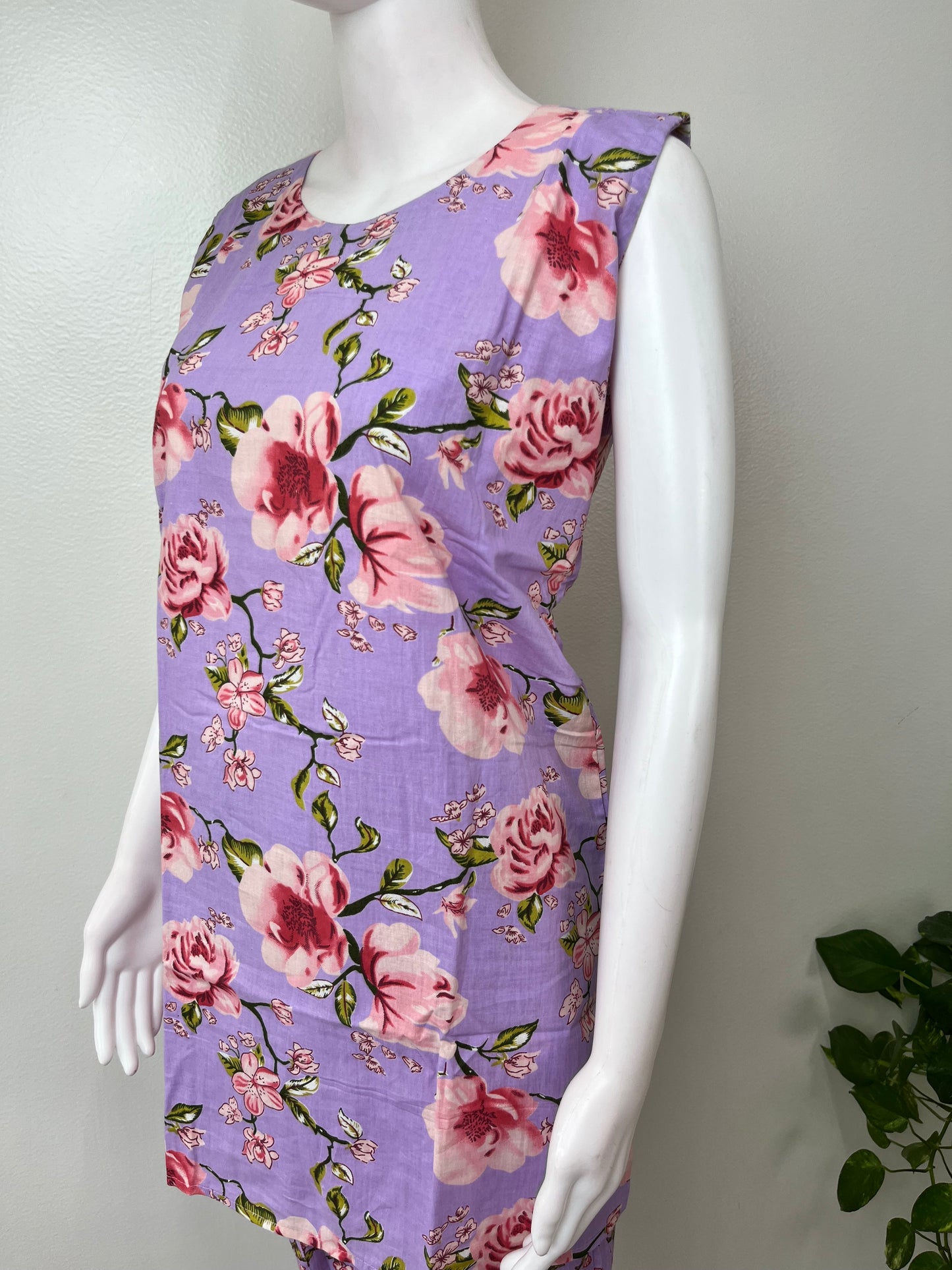 Floral Print Women's Cotton Co-ord Night Suit