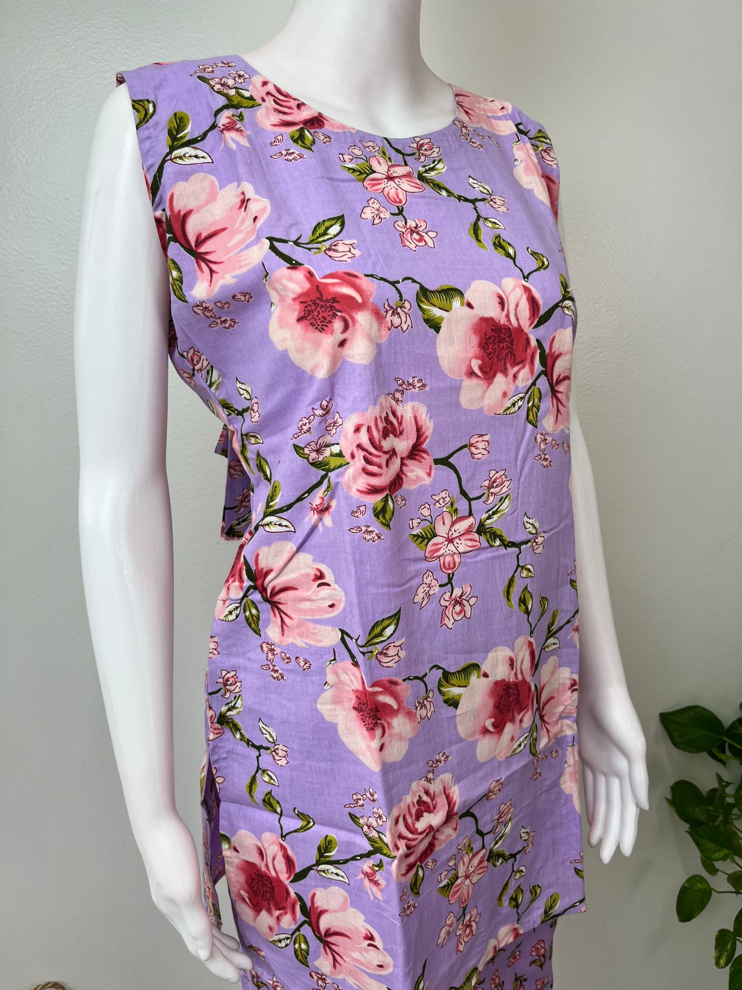 Floral Print Women's Cotton Co-ord Night Suit