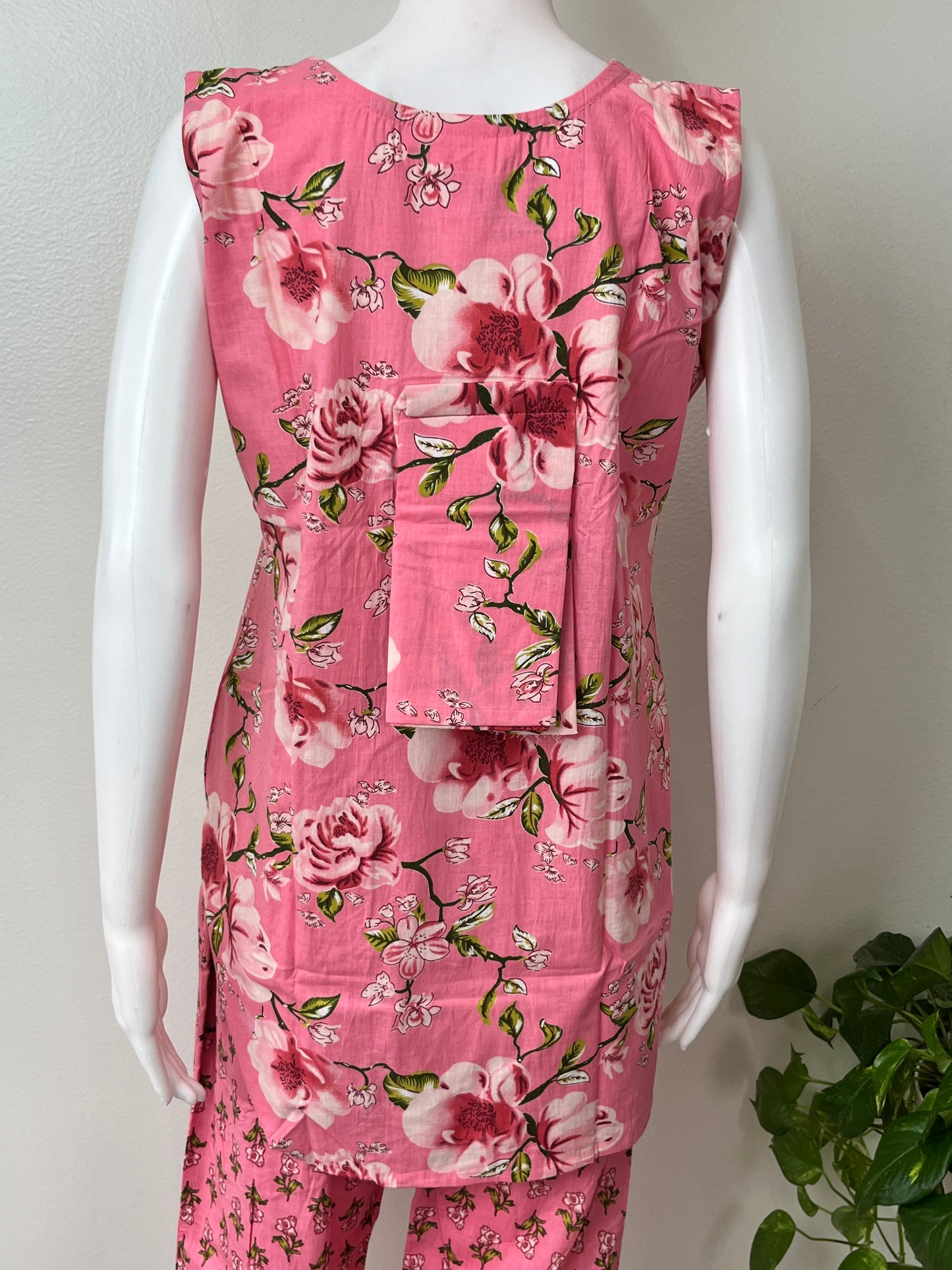 Casual Cotton Nightwear Co-ord- Sleeveless Style