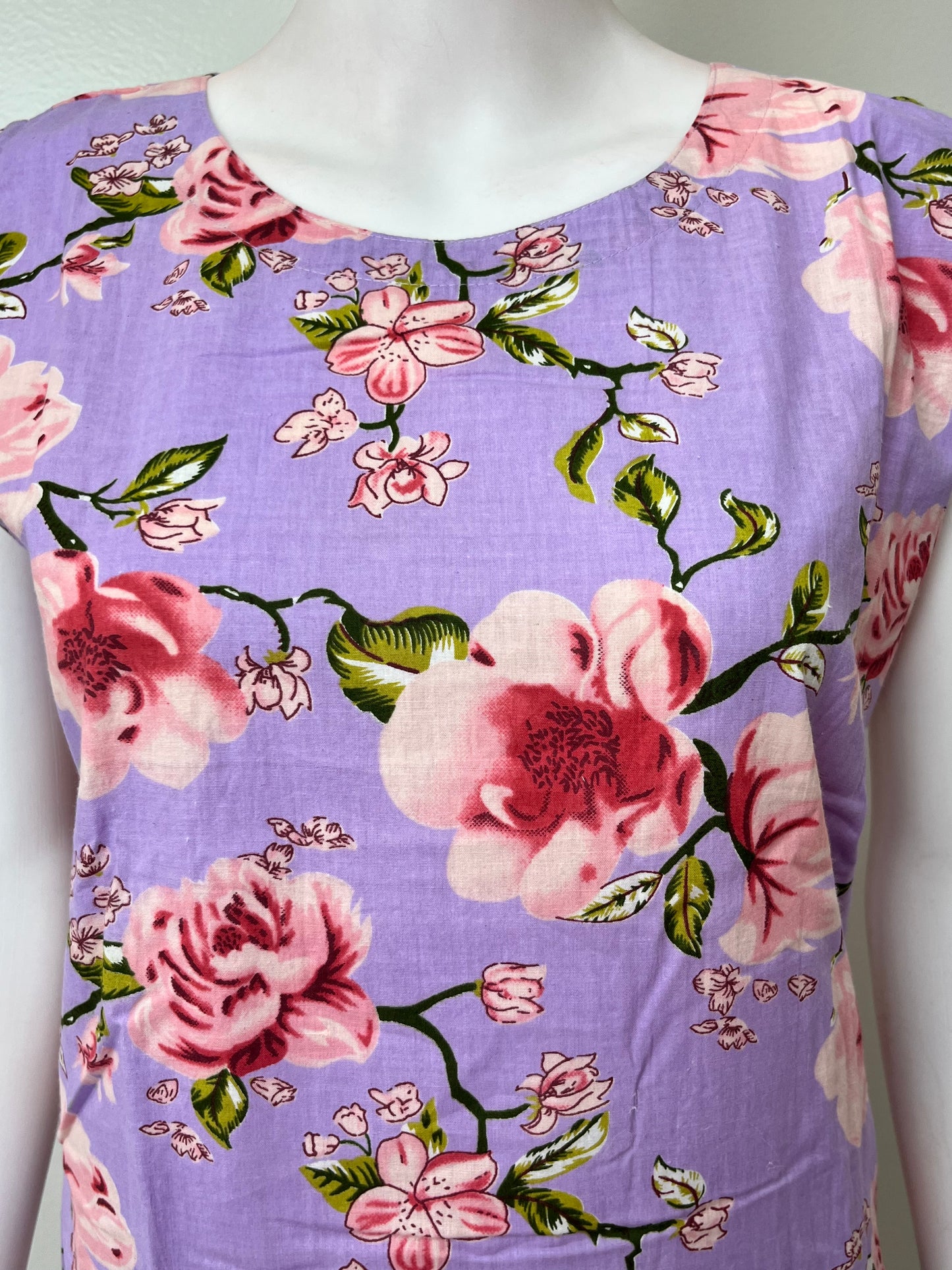 Floral Print Women's Cotton Co-ord Night Suit