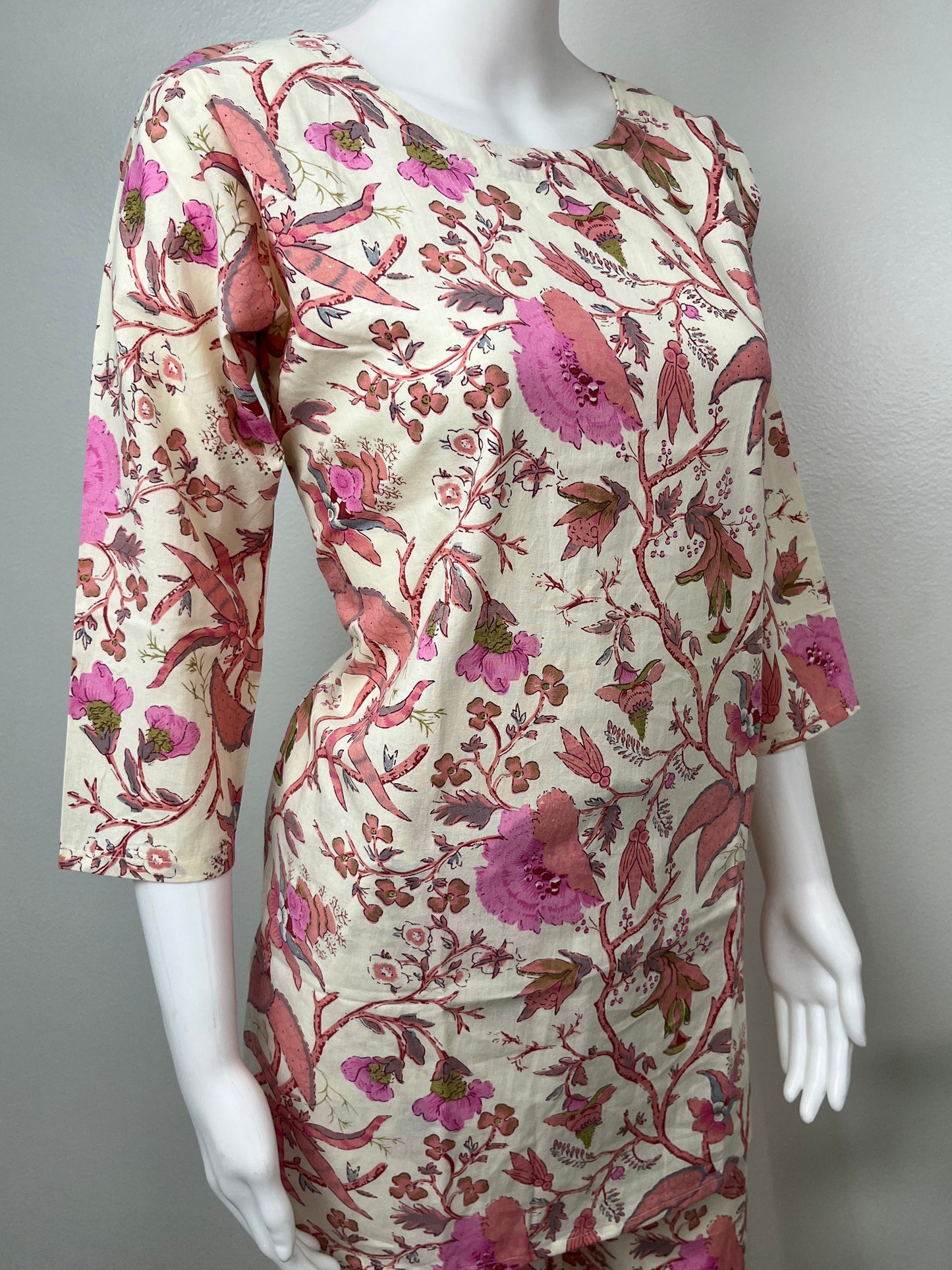 Blush Bloom Pure Cotton Night Suit