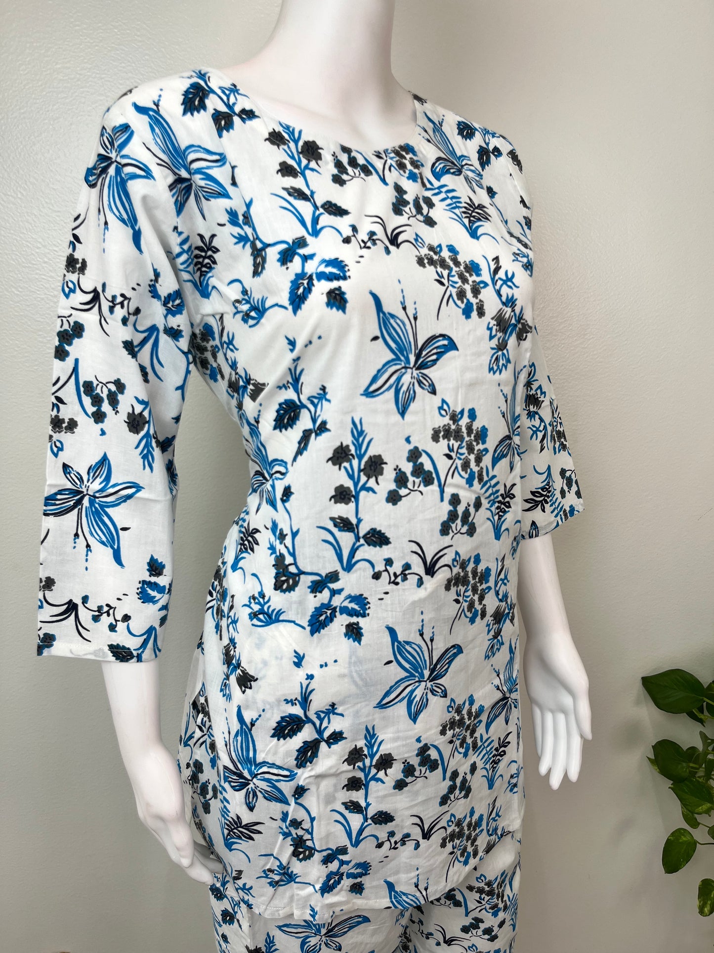 Soft Cotton Lounge Night Suit- Floral Print