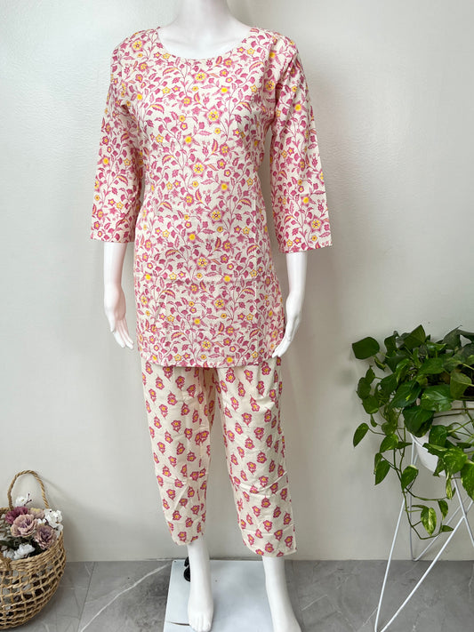 Soft Cotton Lounge Night Suit