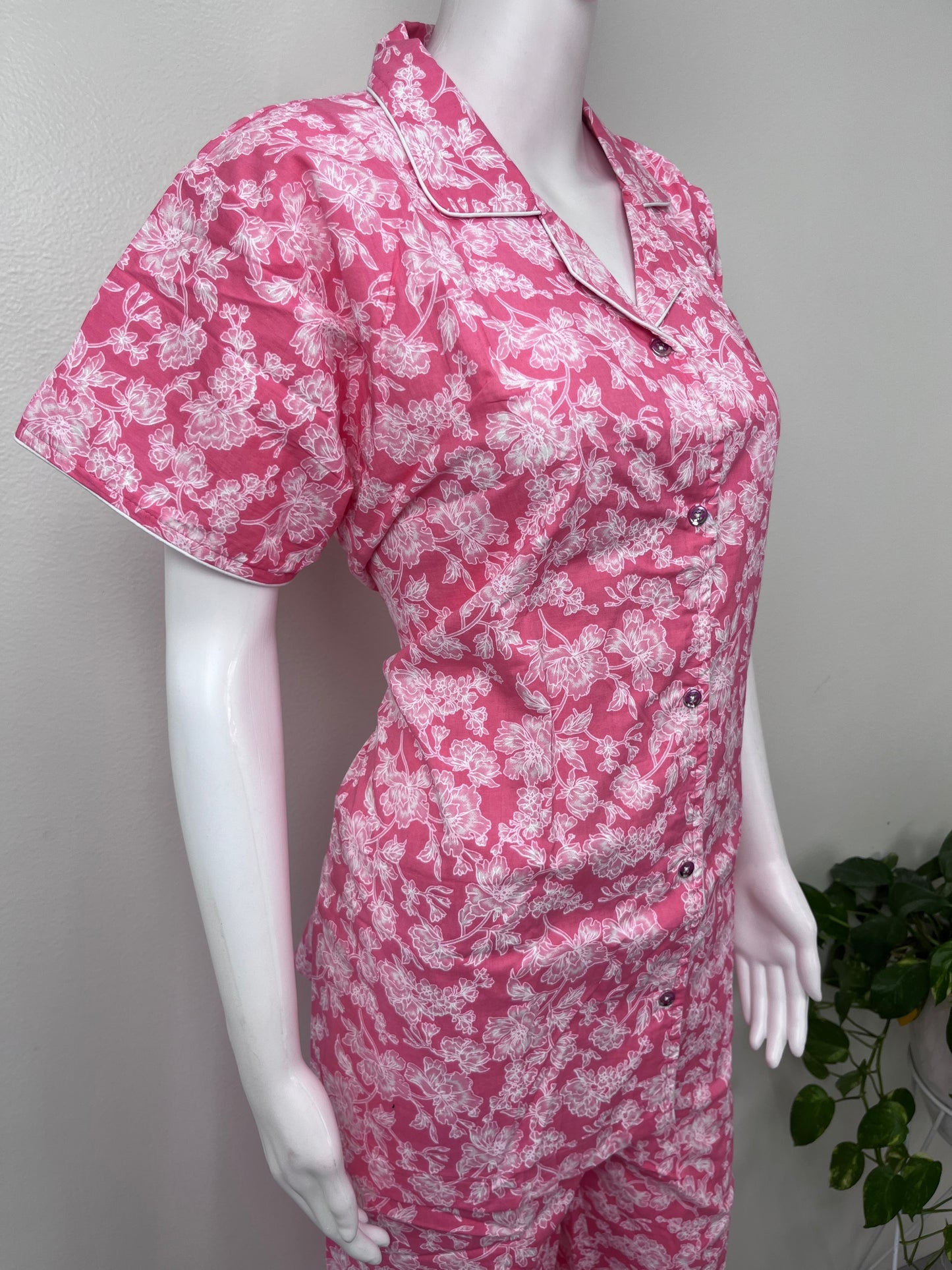 Everyday Cotton Nightwear- Button Top & Botton Set