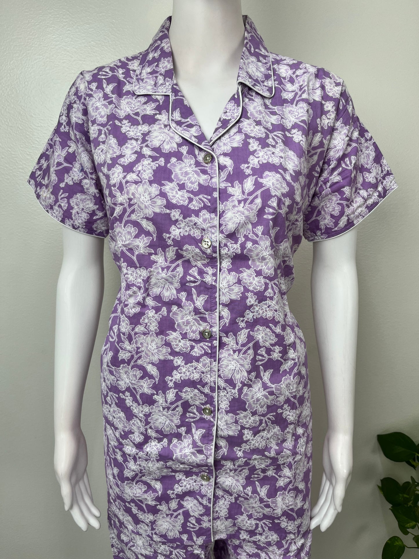 Women's Cotton Night Suit with Shirt & Pants