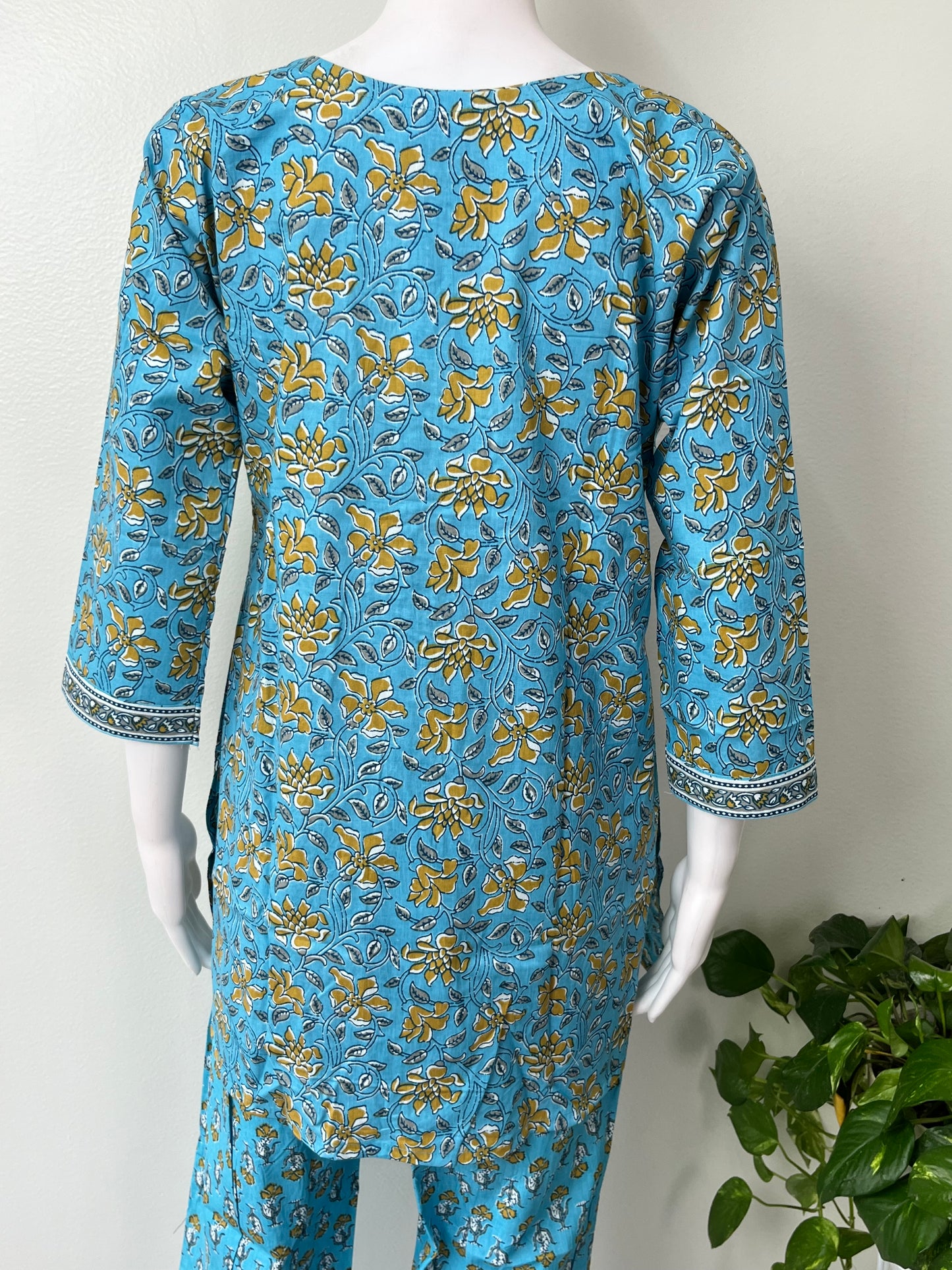 Relaxed Fit Cotton Night Suit Top & Botton Set