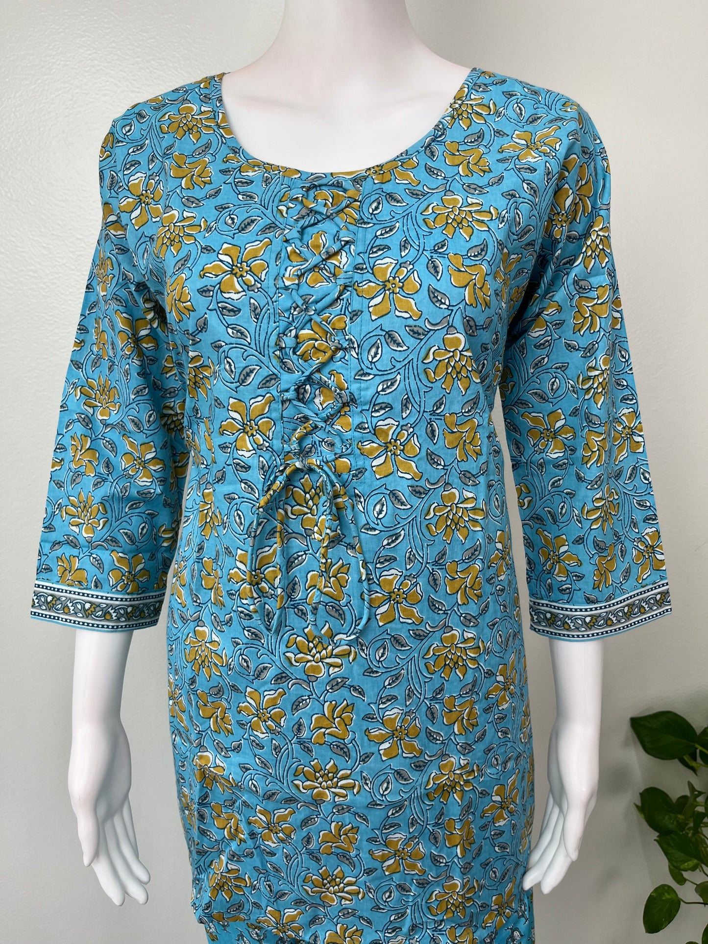 Relaxed Fit Cotton Night Suit Top & Botton Set
