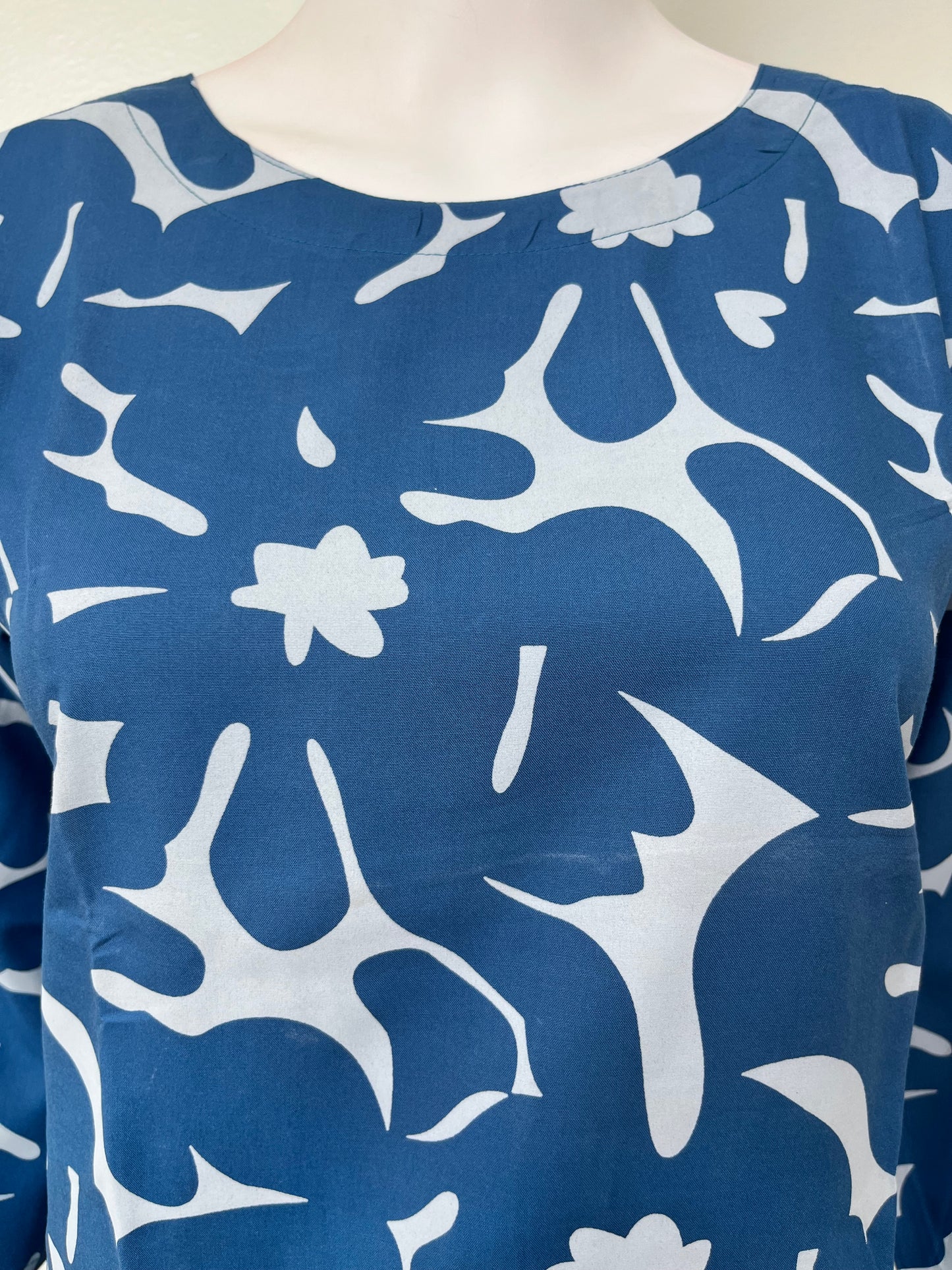 Royal Blue Rayon Fabric Loungewear