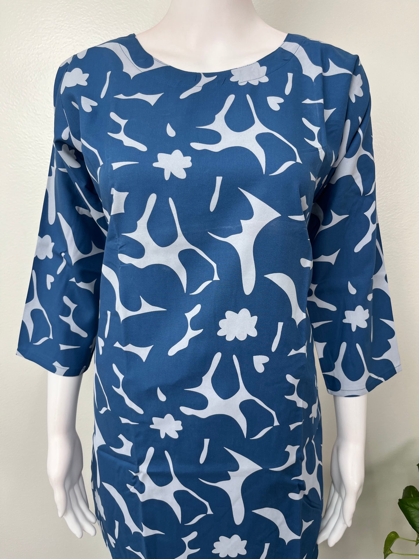 Royal Blue Rayon Fabric Loungewear