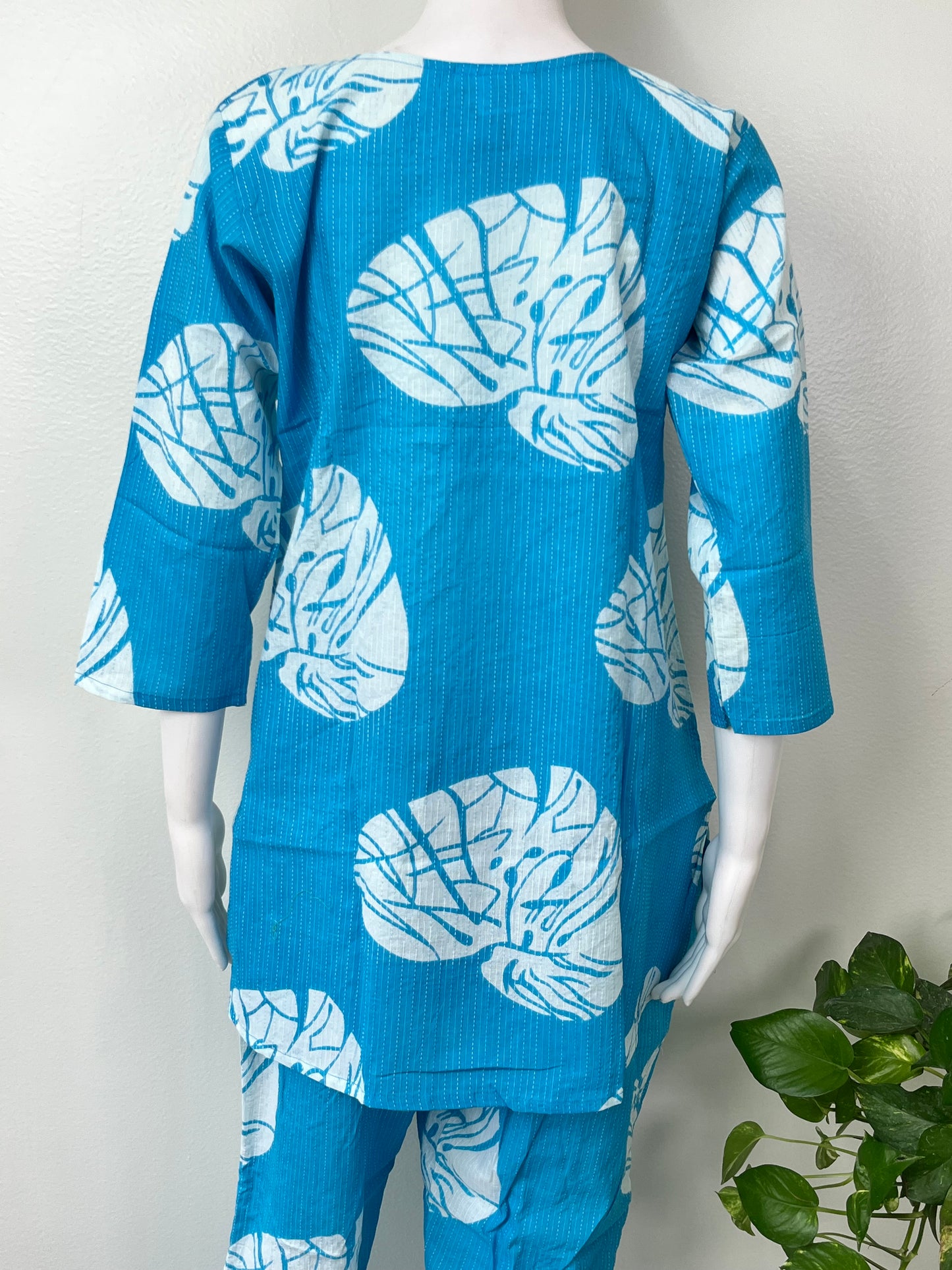 Elegant Blue Nightwear Set