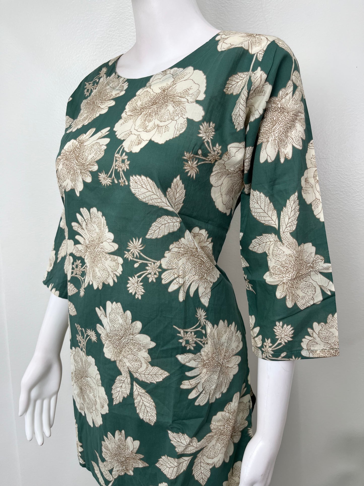 Green Pure Cotton Night Suit