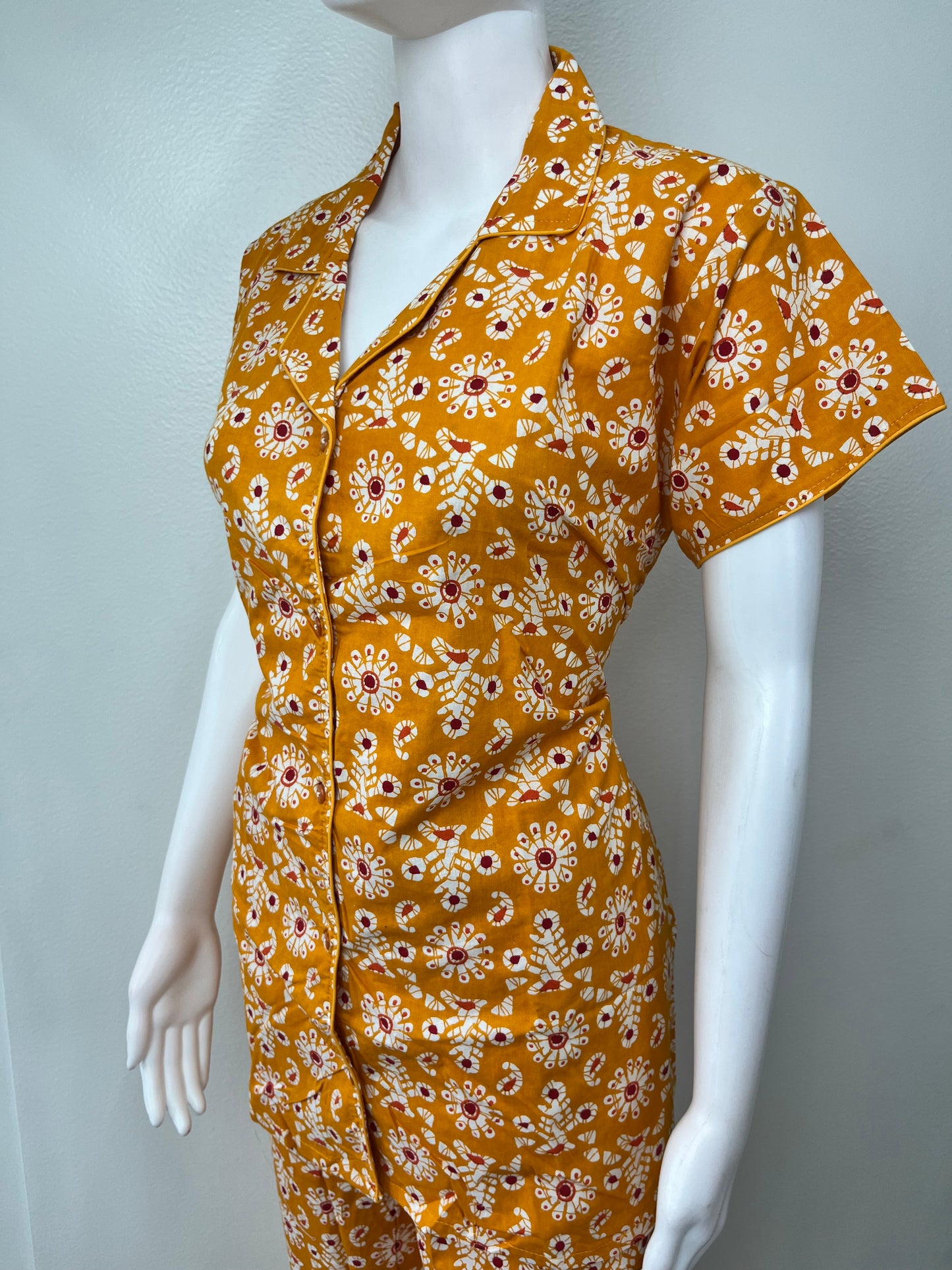 Relaxed Cotton Shirt & Pant Night Suit