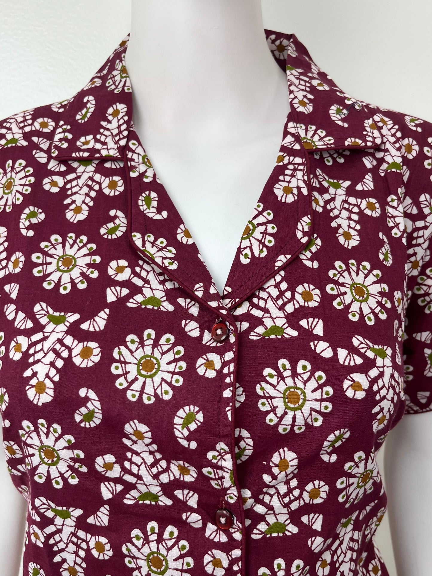 Everyday Cotton Nightwear- Button Top & Bottom Set