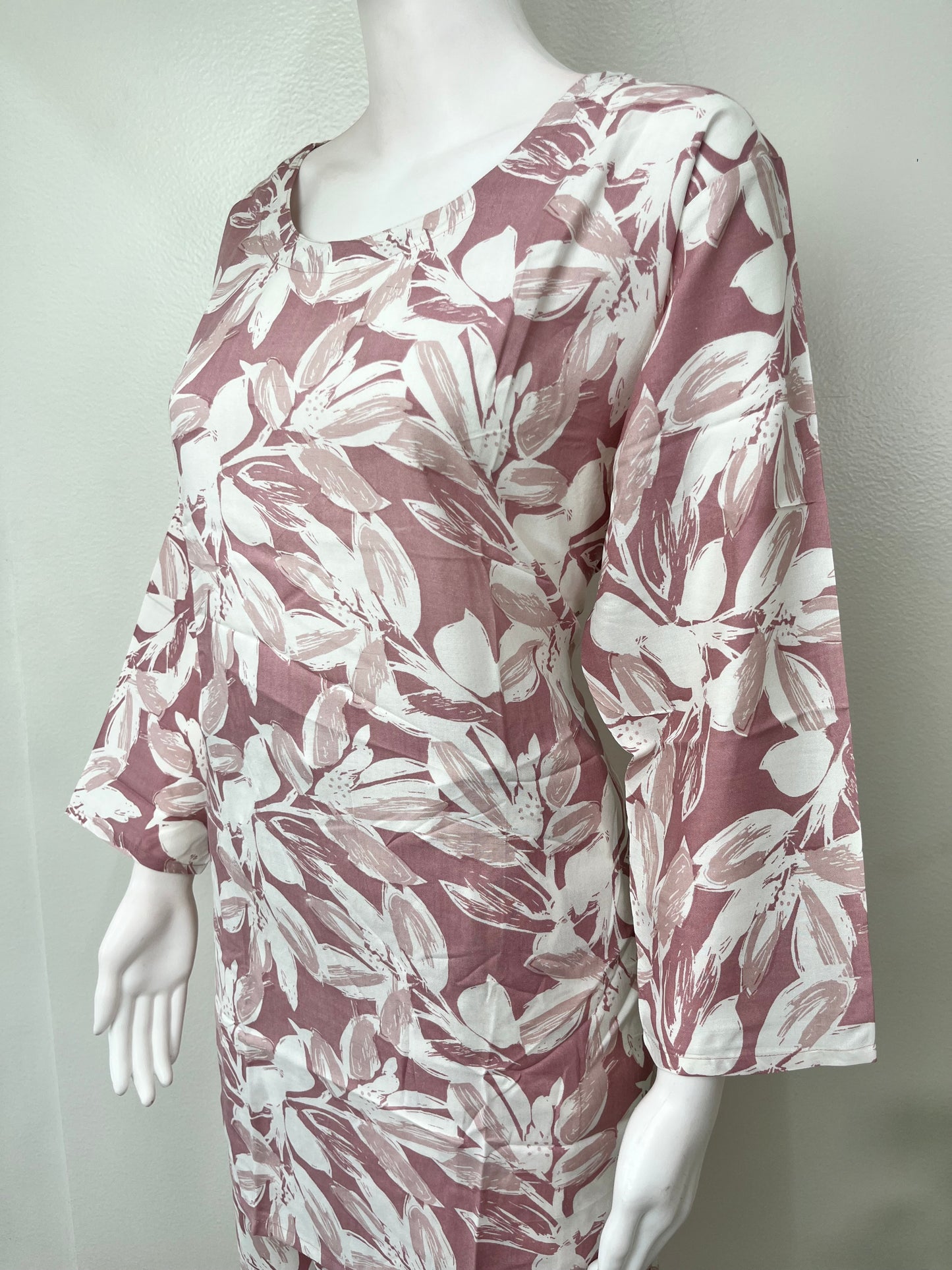 Pink Hues Rayon Night Suit