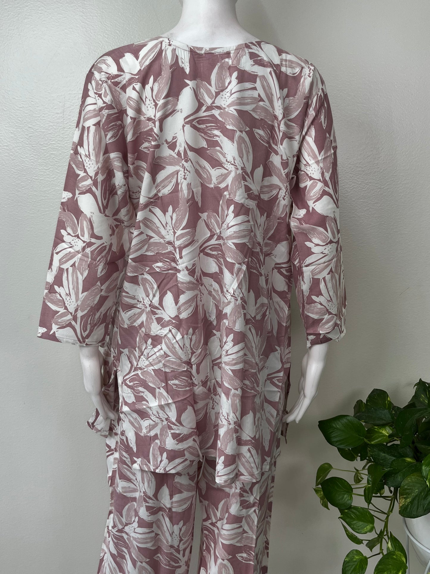 Pink Hues Rayon Night Suit
