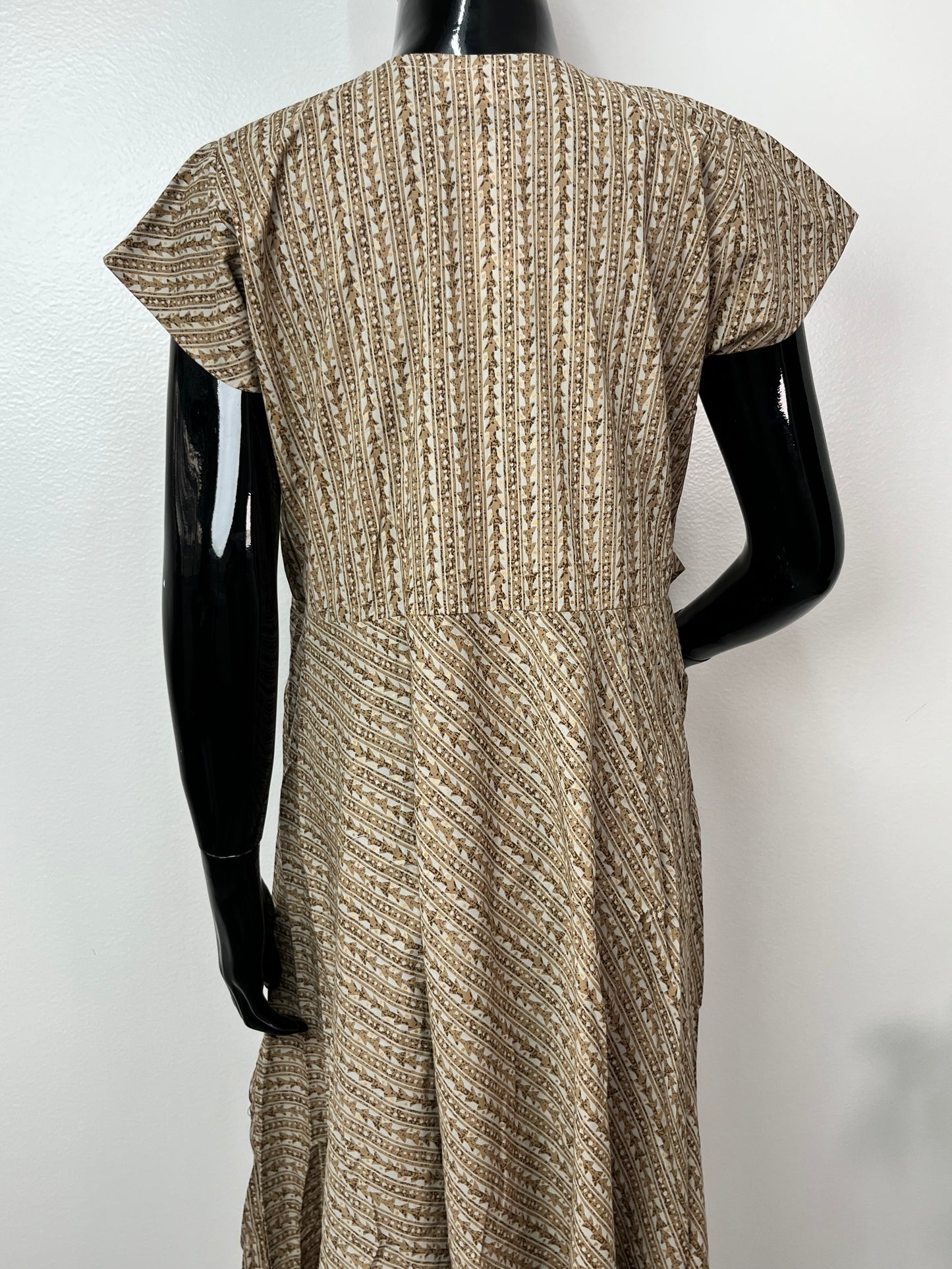 Pure Cotton Beige Feeding Gown for Women