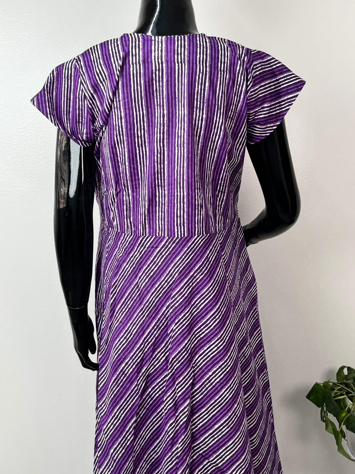 Purple Soft & Breathable Pure Cotton Maternity Gown