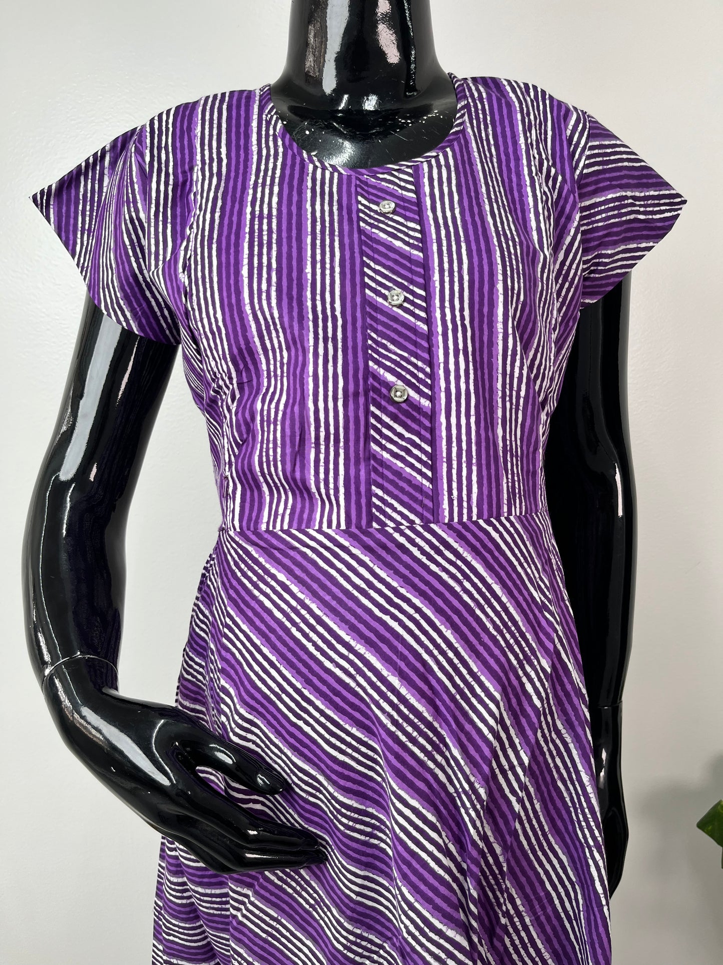 Purple Soft & Breathable Pure Cotton Maternity Gown
