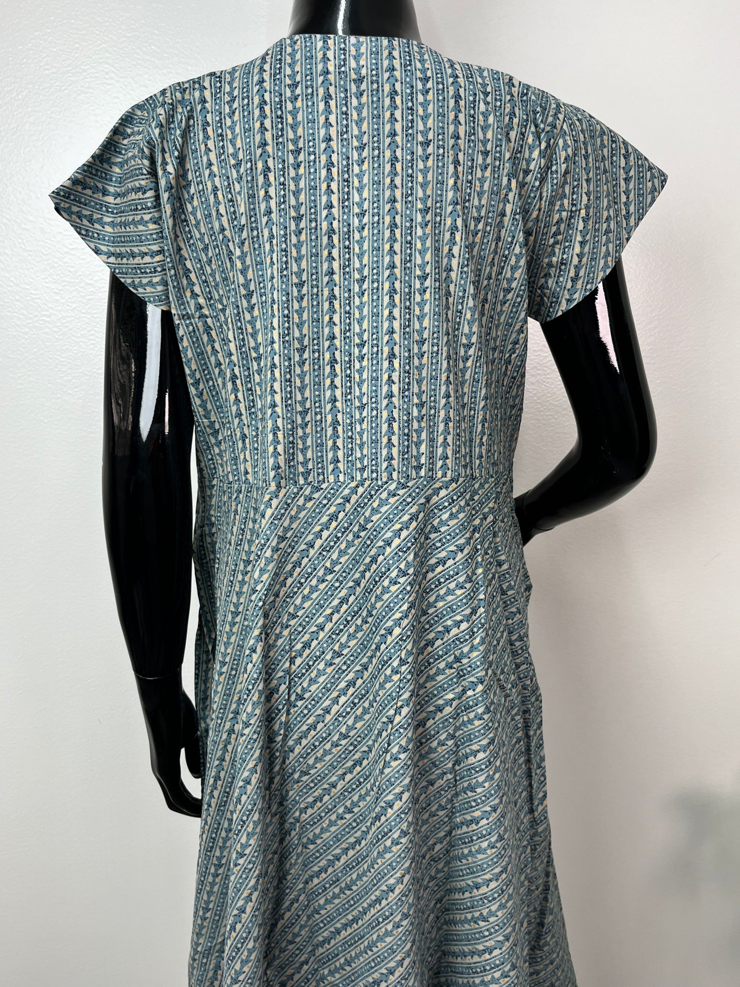 Pure Cotton Light Blue Feeding Gown for Women