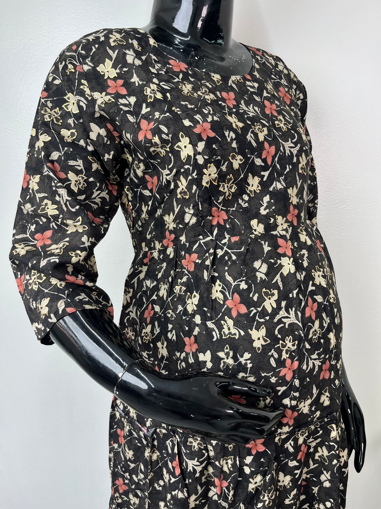 Black Maternity Rayon Bliss Gown