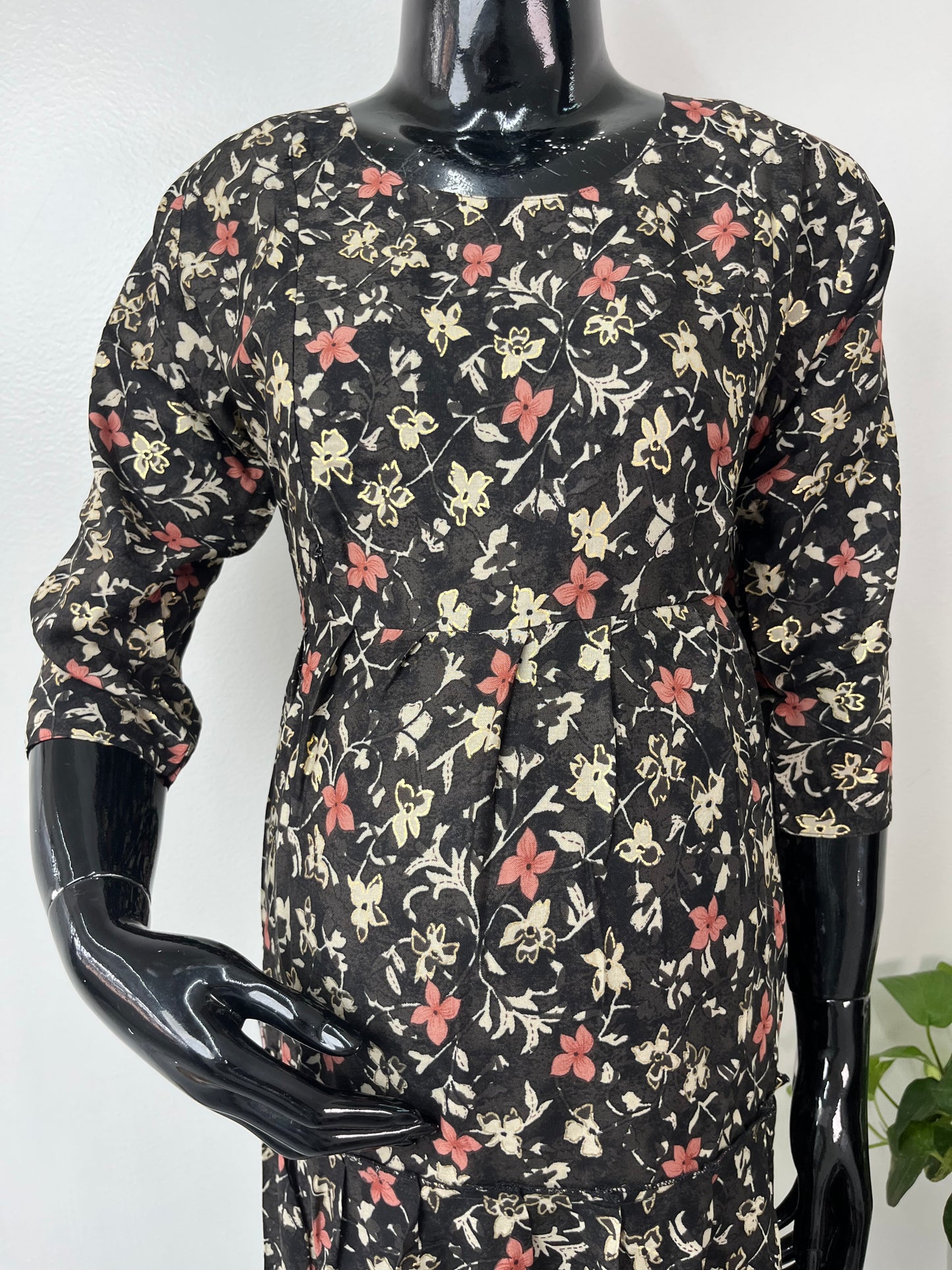 Black Maternity Rayon Bliss Gown