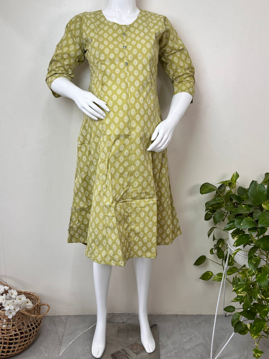 Comfortable Pure Cotton Nursing Kurti for Everyday Use