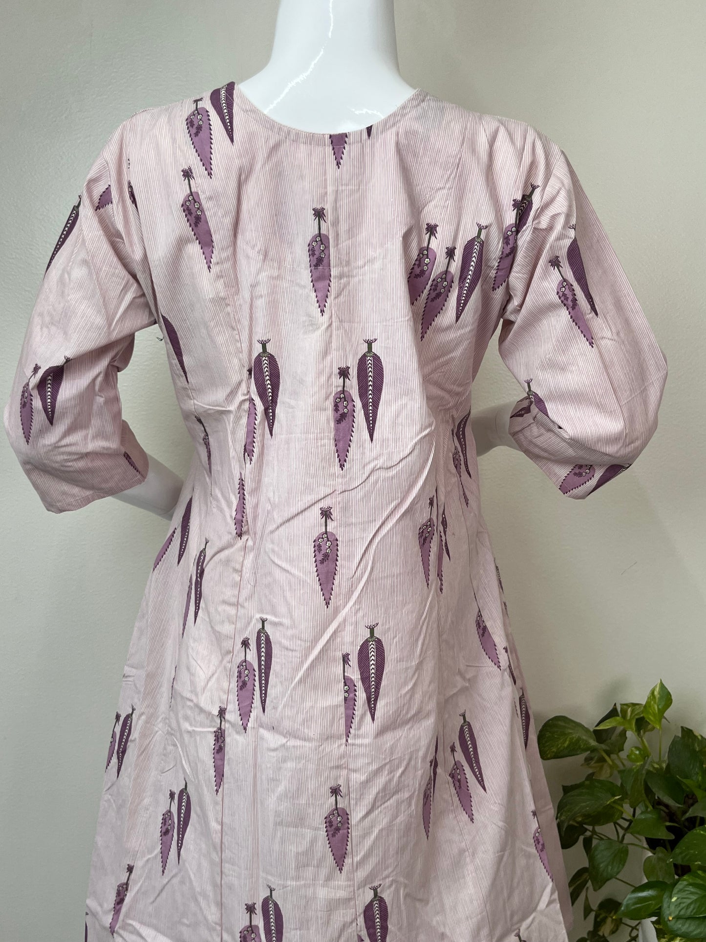 Lavender Gentle Touch Pure Cotton Pregnancy Kurti