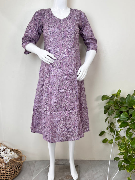 Soft & Breathable Pure Cotton Maternity Kurti