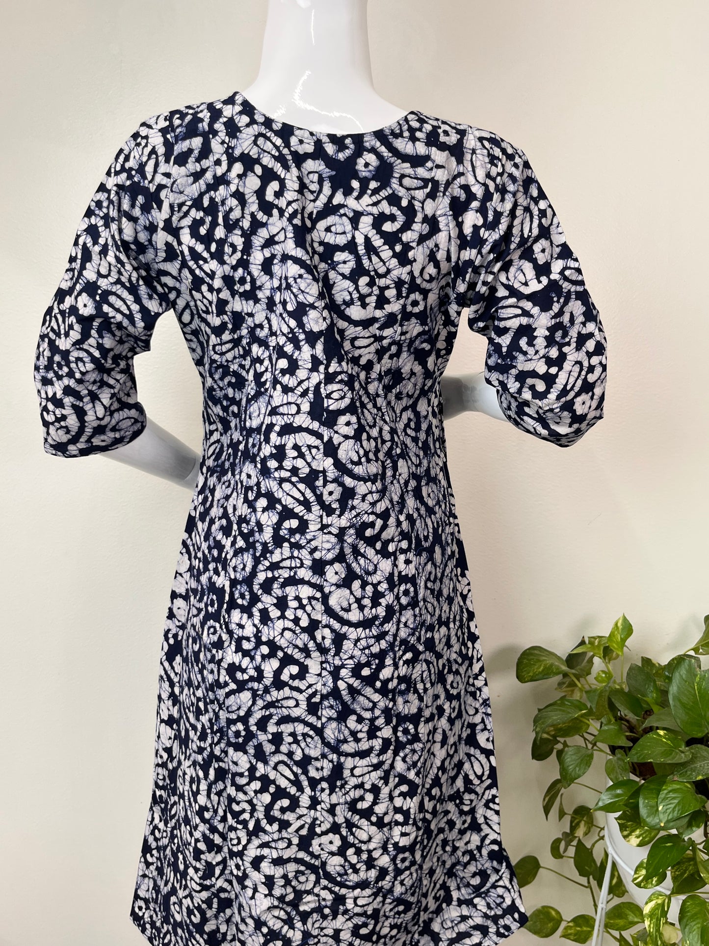 Navy Blue Soft and Breathable Pure Cotton Maternity Kurti