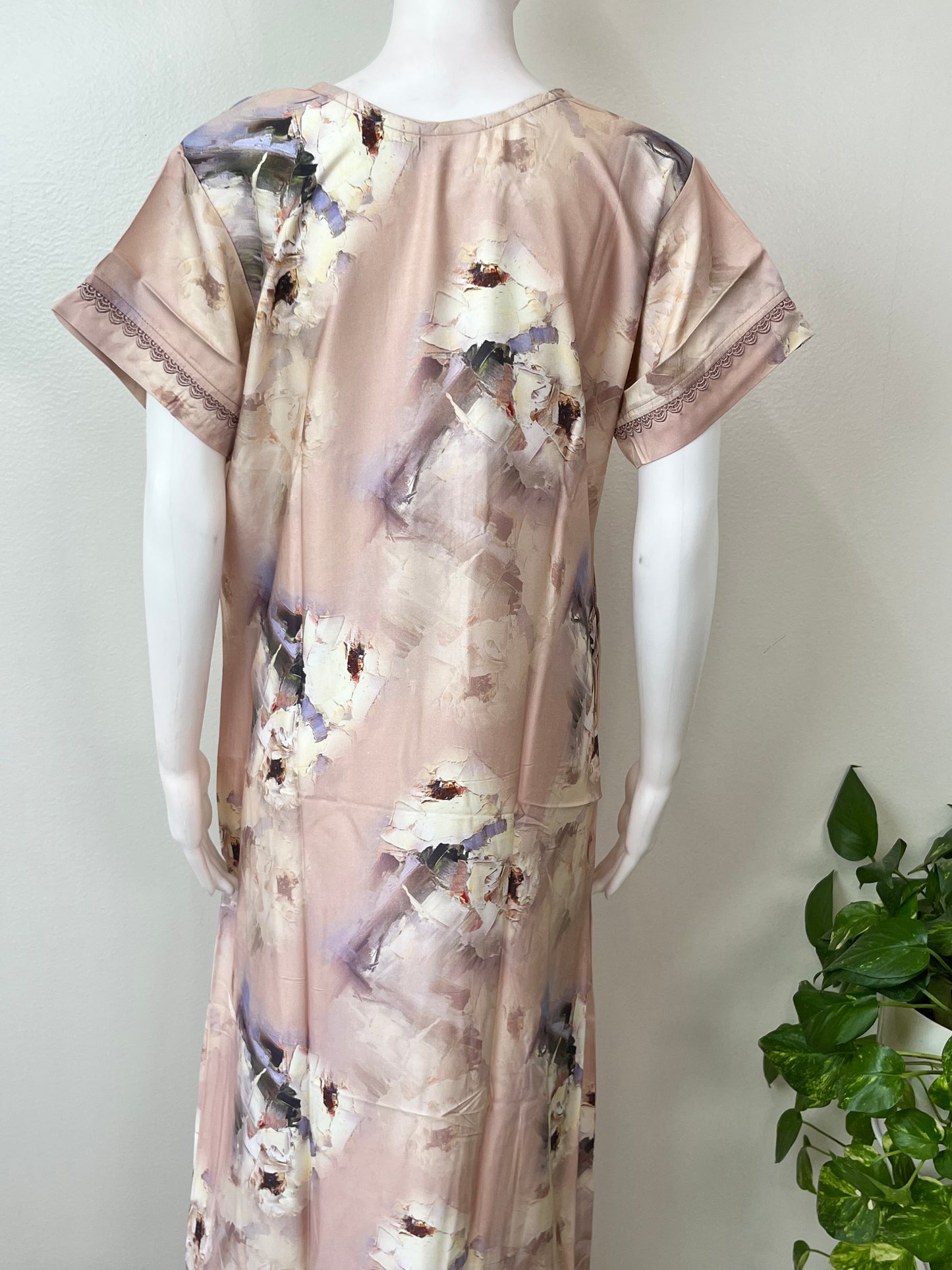 Cream Satin Nightgown Elegant & Classy