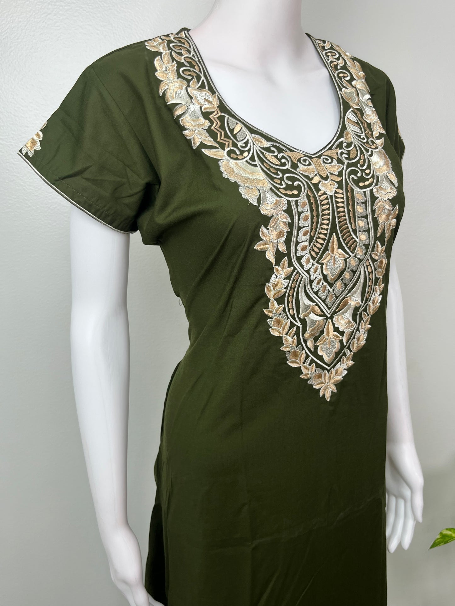Bottle Green Elegant Comfort Bizzylizzy Nightgown