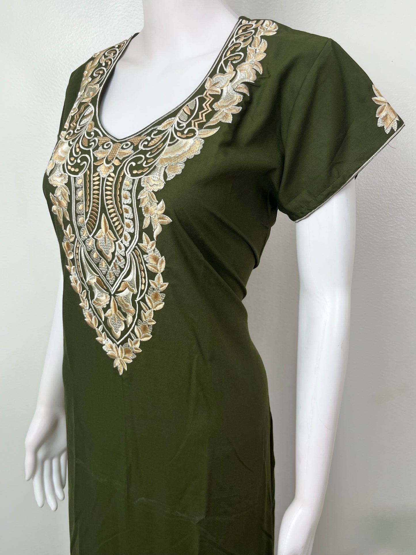 Bottle Green Elegant Comfort Bizzylizzy Nightgown